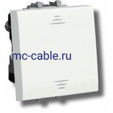 Выключатель Выключатель двухполюсный Avanti 2 модуля белое облако (4400122)