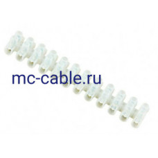 Зажим винтовой ЗВИ-15 1,5-6 мм² 12пар 100°С белый TDM (SQ0510-0024)