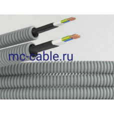Гофрошланг с кабелем Труба ПВХ D=20 + ВВГ-Пнг(А)-LS 3х2,5 (9S920100KF)