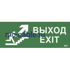 Самоклеящаяся этикетка 240х90 мм Самоклеящаяся этикетка "Выход/лестница вверх/фигура" (LPC10-1-24-09-VLVVF)