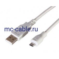 Кабель для программирования Кабель USB (шт. micro USB - шт. USB A) 1.8 метра, серый REXANT (18-1164)