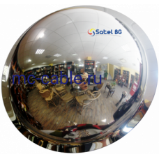 Зеркало купольное потолочное D=800х360