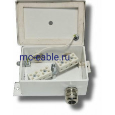 Коробка монтажная огнестойкая КМ-О (8к*6,0)-IP66-d три ввода