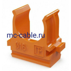 Крепление для труб Держатель D=16 оранжевый (100 шт.) (PR13.0063)