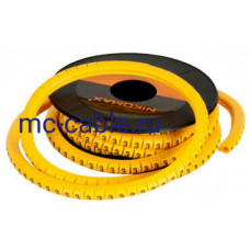Маркер кабельный NMC-CMR-4-YL-500 (500шт)