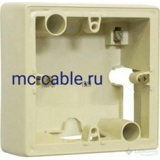 Коробка накладная Коробка Valena накладная, 1пост, слоновая кость (776131)