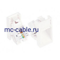 Вставка Mosaic, 22,5x45мм, 1 порт, Кат.6, UTP NMC-PM1UE2-AH-WW