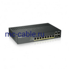 Гибридный Smart коммутатор PoE+ GS1920-8HPV2-EU0101F