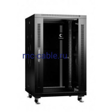Шкаф напольный 19-дюймовый, 18U SH-05C-18U60/60-BK (8555c)