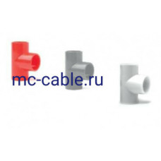 Тройник АБС красный Ecoplast 49325-10 (10 шт)
